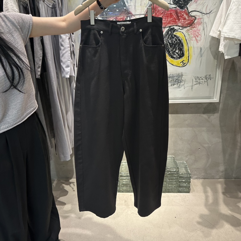 LAMAGIEPIE/LAMAGIE GREY韓國直郵女裝新品休閑休閑褲棉LAMAGIEPIE/LAMAGIE GREY休閑褲圖色2墨色