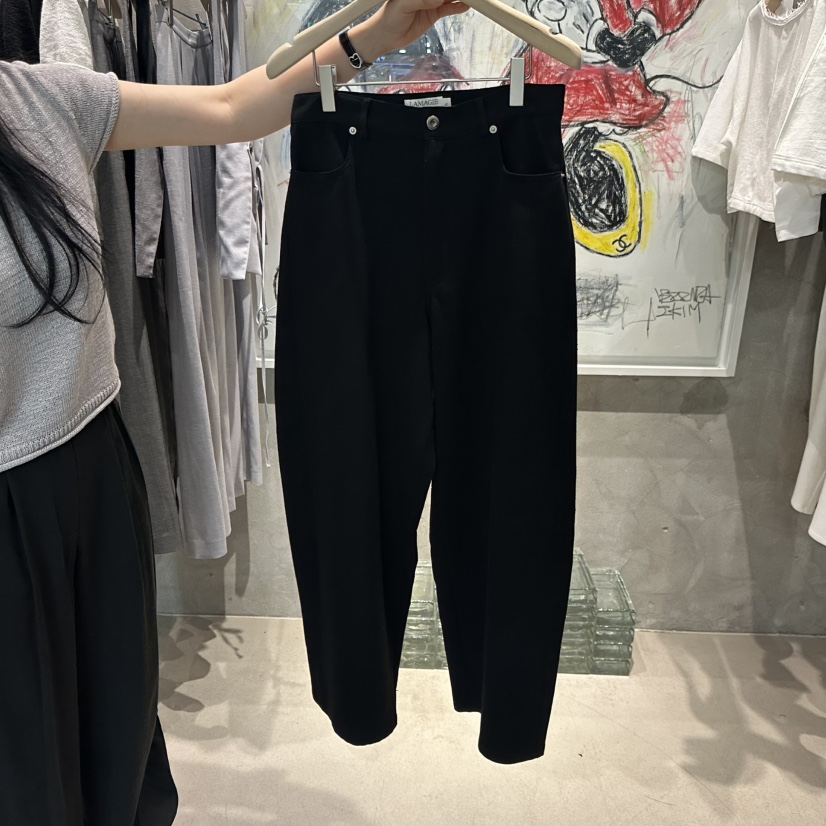 LAMAGIEPIE/LAMAGIE GREY韓國直郵女裝新品休閑休閑褲棉LAMAGIEPIE/LAMAGIE GREY休閑褲圖色3黑色