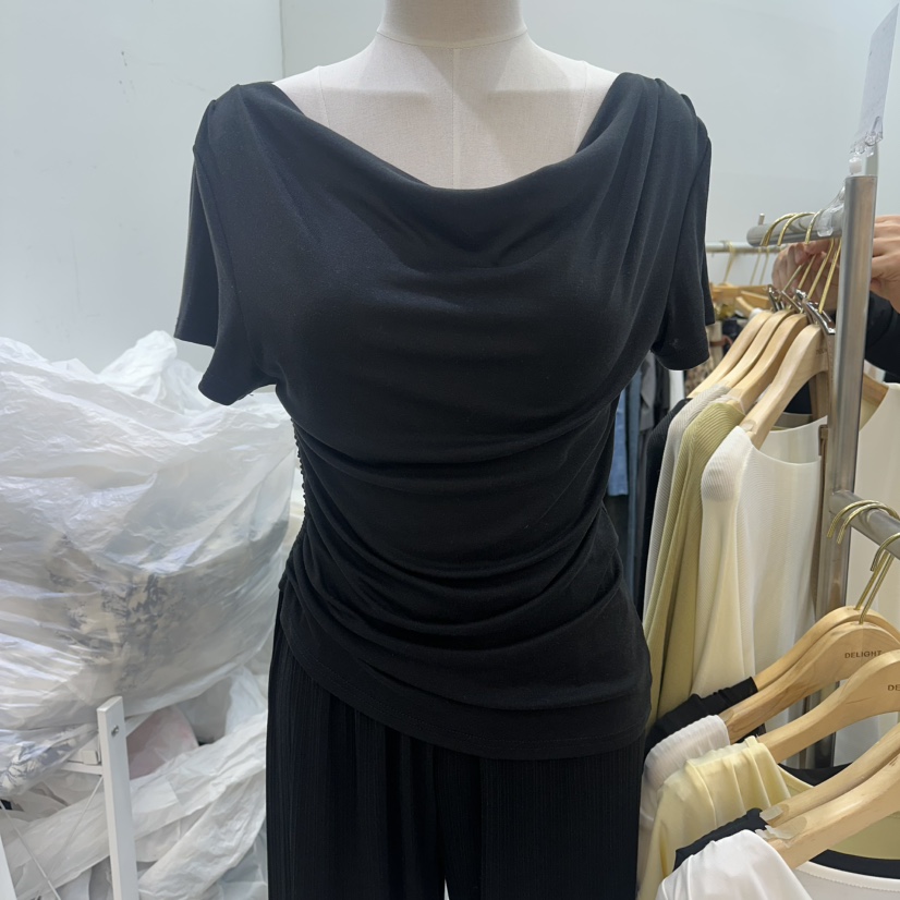 DELIGHT-Q韓國直郵女士新品26春夏時尚人氣熱賣職業26夏季T恤DELIGHT-QT恤圖色3