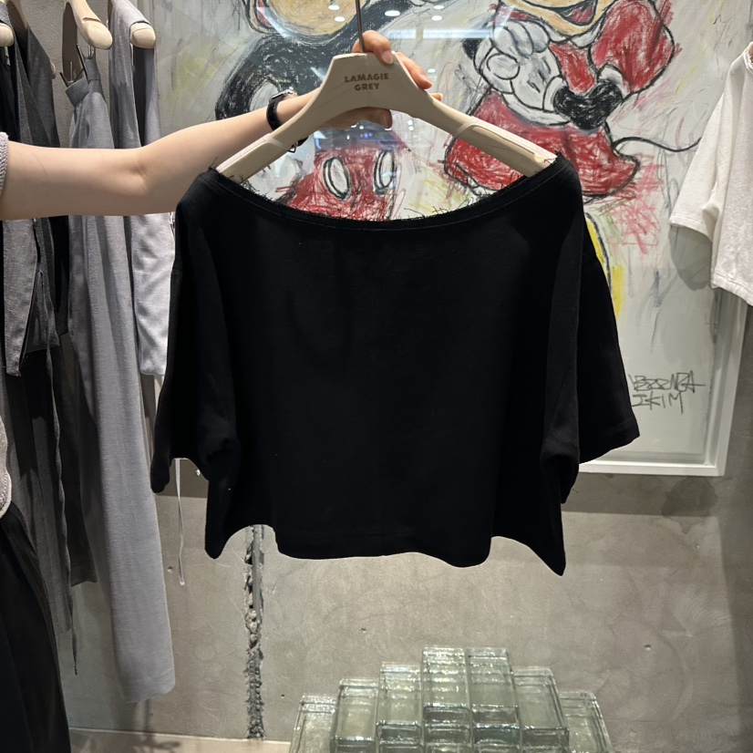 LAMAGIEPIE/LAMAGIE GREY韓國直郵實拍女裝新款熱賣T恤LAMAGIEPIE/LAMAGIE GREYT恤圖色3黑色