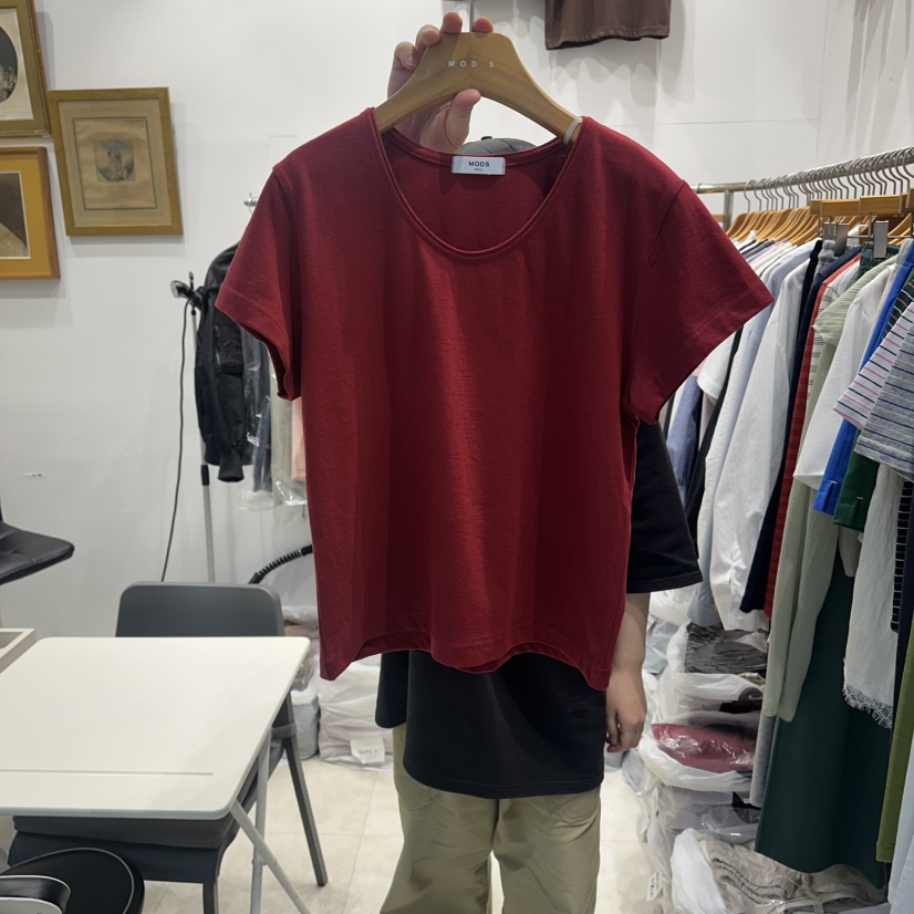 MODS-Q東大門實拍韓國女裝新款26夏季時尚26春夏人氣T恤U領MODS-QT恤圖色4