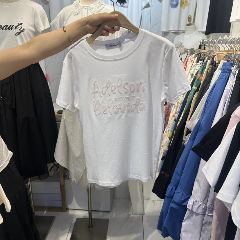 COCO HOLIC東大門實拍韓國女裝新款人氣推薦26夏季時尚T恤COCO HOLICT恤圖色1