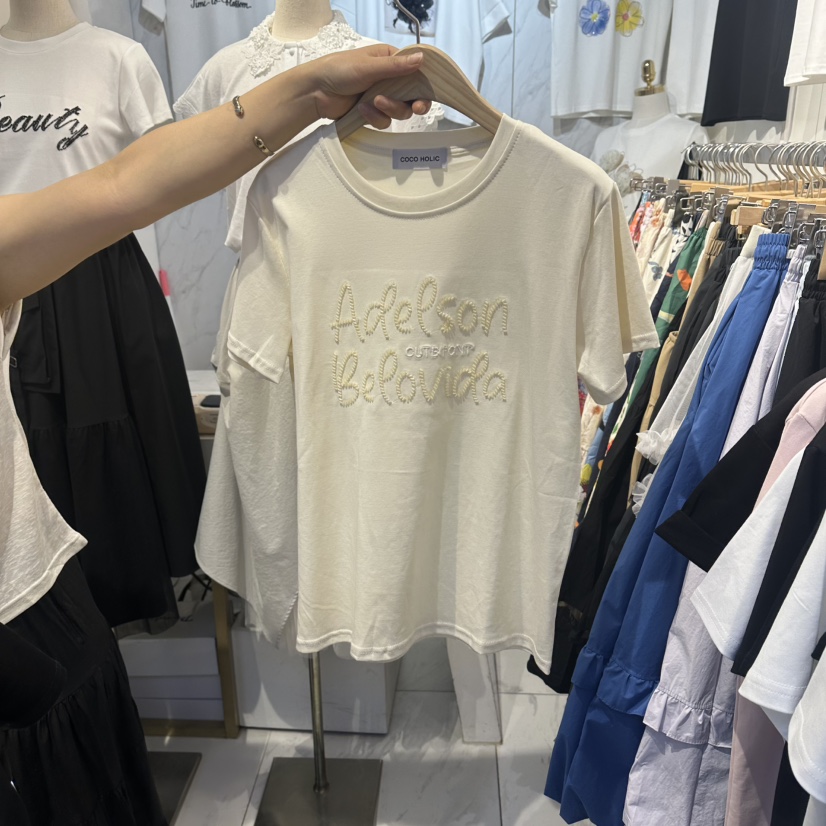 COCO HOLIC東大門實拍韓國女裝新款人氣推薦26夏季時尚T恤COCO HOLICT恤圖色2