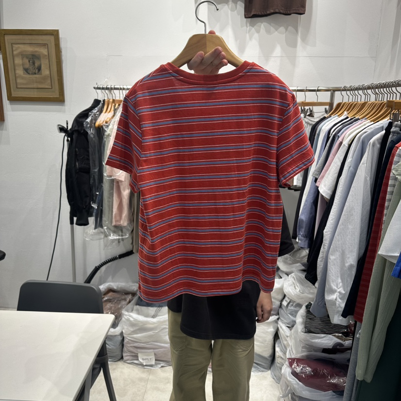 MODS-Q韓國直郵實拍女裝新品26春夏職業熱賣時尚T恤條紋MODS-QT恤
