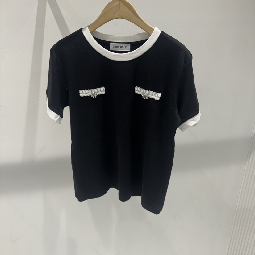 COCO HOLIC韓國代購女裝新品熱賣休閑26春夏推薦人氣T恤COCO HOLICT恤圖色2