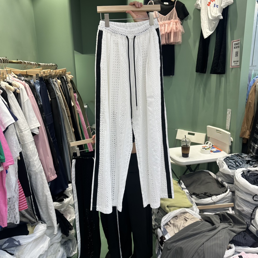 ROMANTIC NEWYORK韓國東大門代購女裝新品熱賣休閑褲蕾絲ROMANTIC NEWYORK休閑褲圖色2