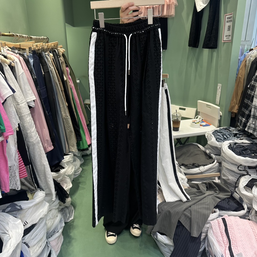 ROMANTIC NEWYORK韓國東大門代購女裝新品熱賣休閑褲蕾絲ROMANTIC NEWYORK休閑褲圖色3