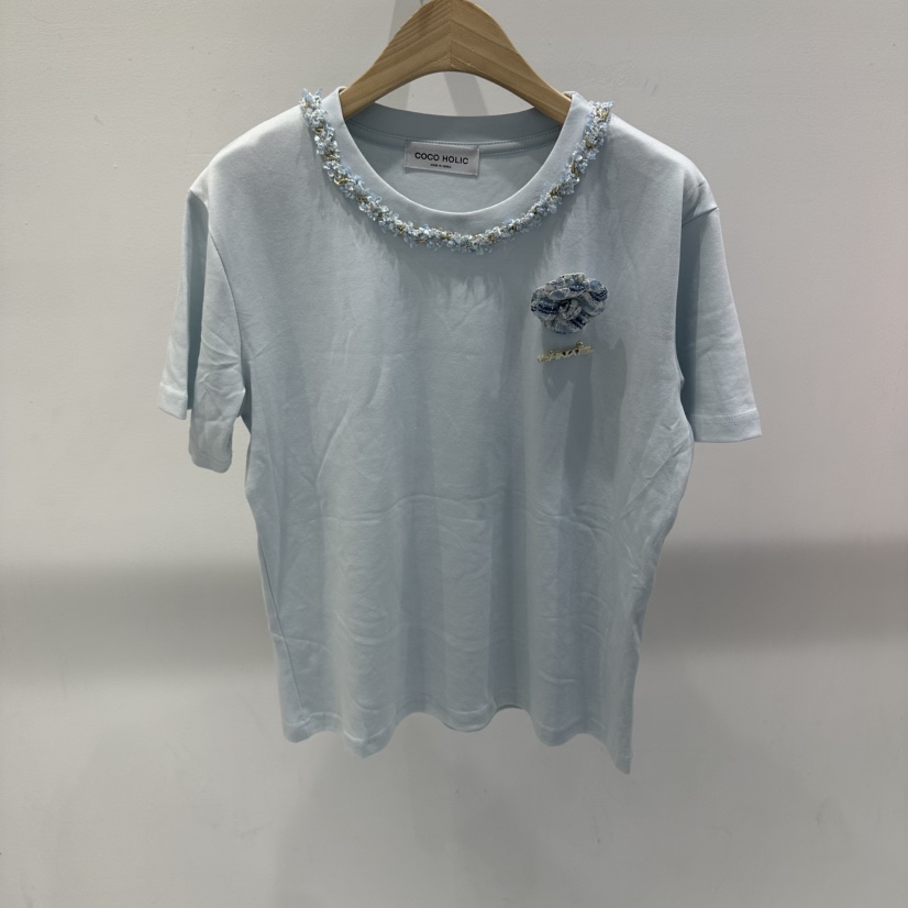 COCO HOLIC東大門實拍韓國女裝新品時尚26夏季職業26春夏T恤COCO HOLICT恤圖色2