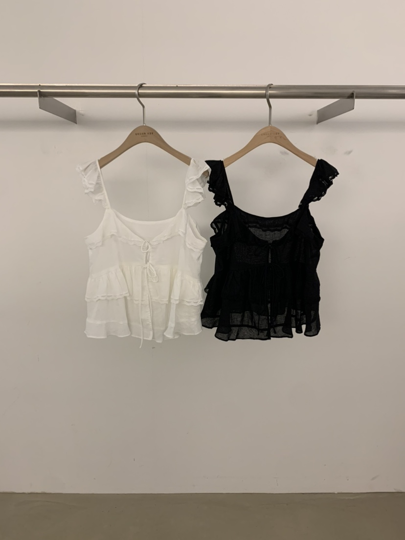 UNDER KEY韓國直郵實拍女裝新品26春夏休閑職業吊帶背心UNDER KEY吊帶/背心