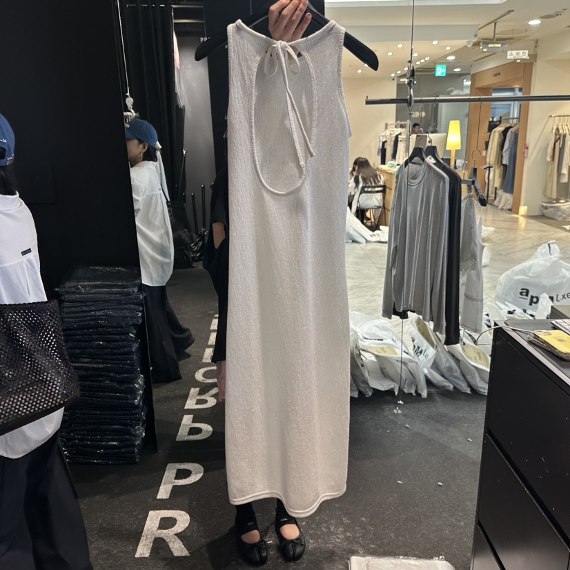 ELF-L東大門實拍韓國女士新品26夏季時尚連衣裙亞麻針織PROJECT ELF/ELF-L連衣裙