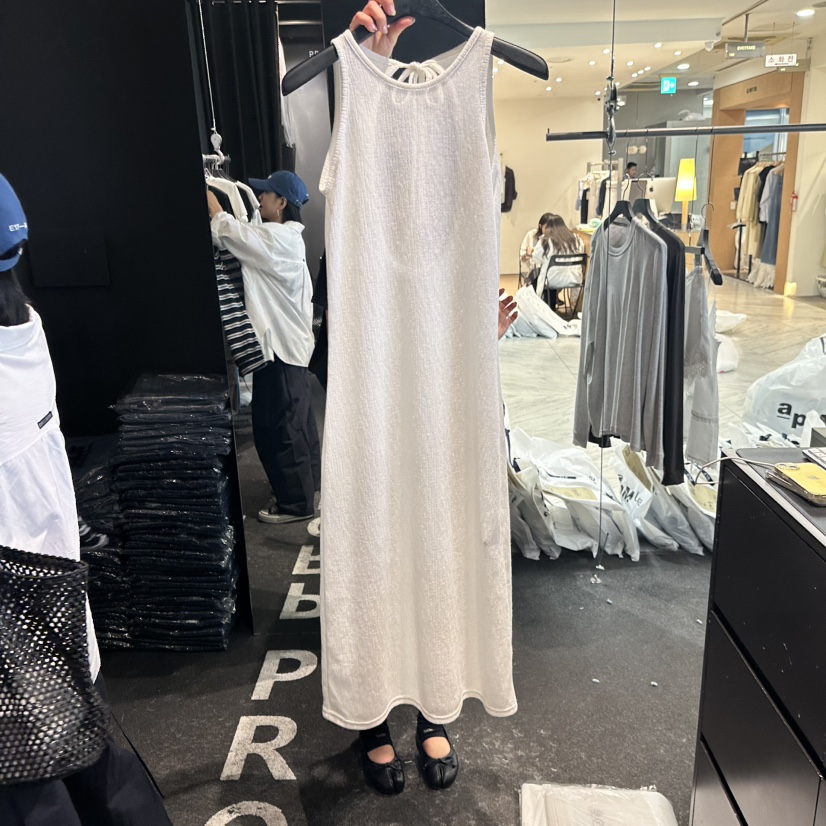 ELF-L東大門實拍韓國女士新品26夏季時尚連衣裙亞麻針織PROJECT ELF/ELF-L連衣裙圖色1