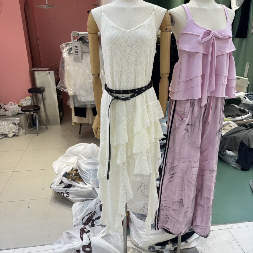ROMANTIC NEWYORK韓國東大門直郵女裝新款人氣連衣裙不含腰帶ROMANTIC NEWYORK連衣裙圖色1