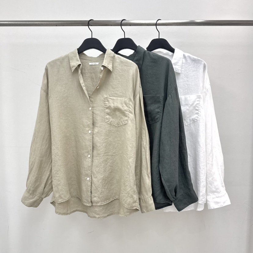 RIVER韓國東大門代購女裝新品休閑26春夏推薦襯衫蕾絲衫亞麻WATER/RIVER襯衫/蕾絲衫