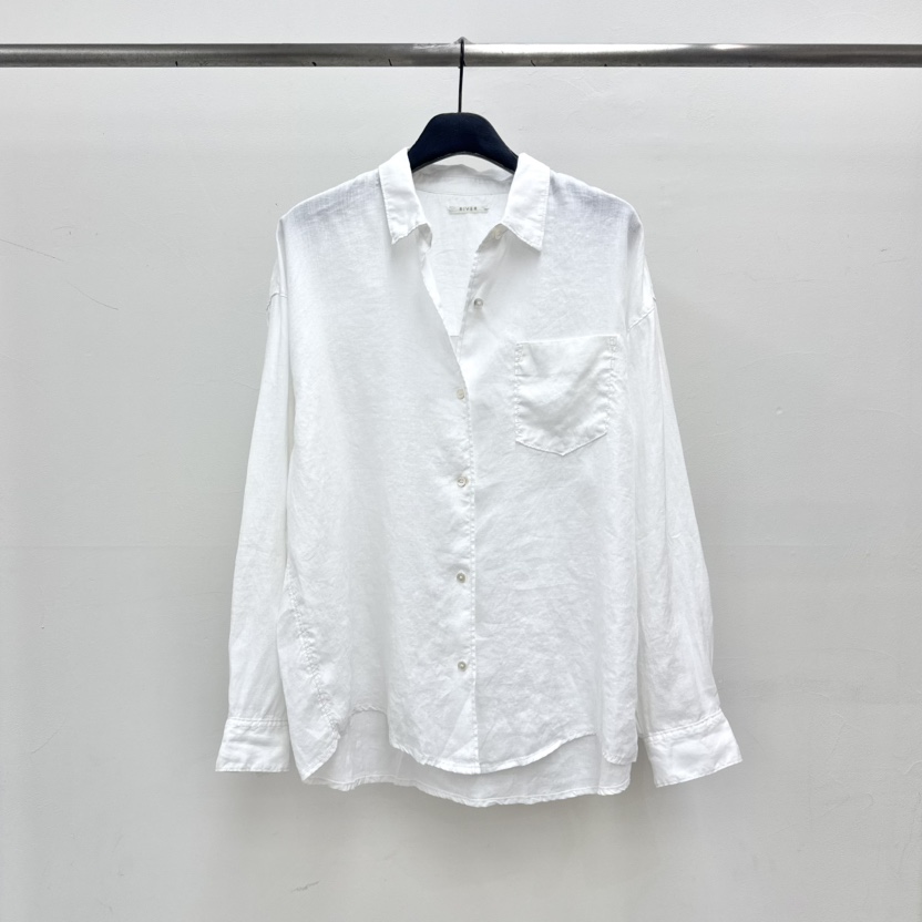 RIVER韓國東大門代購女裝新品休閑26春夏推薦襯衫蕾絲衫亞麻WATER/RIVER襯衫/蕾絲衫圖色3