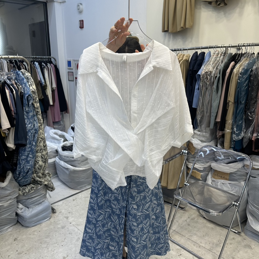 MARIGOLD韓國直郵實拍女裝新品26夏季推薦26春夏襯衫蕾絲衫MARIGOLD襯衫/蕾絲衫圖色1