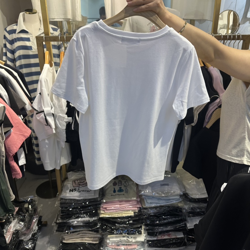 COCO HOLIC韓國直郵實拍女裝新品人氣休閑職業26夏季T恤COCO HOLICT恤