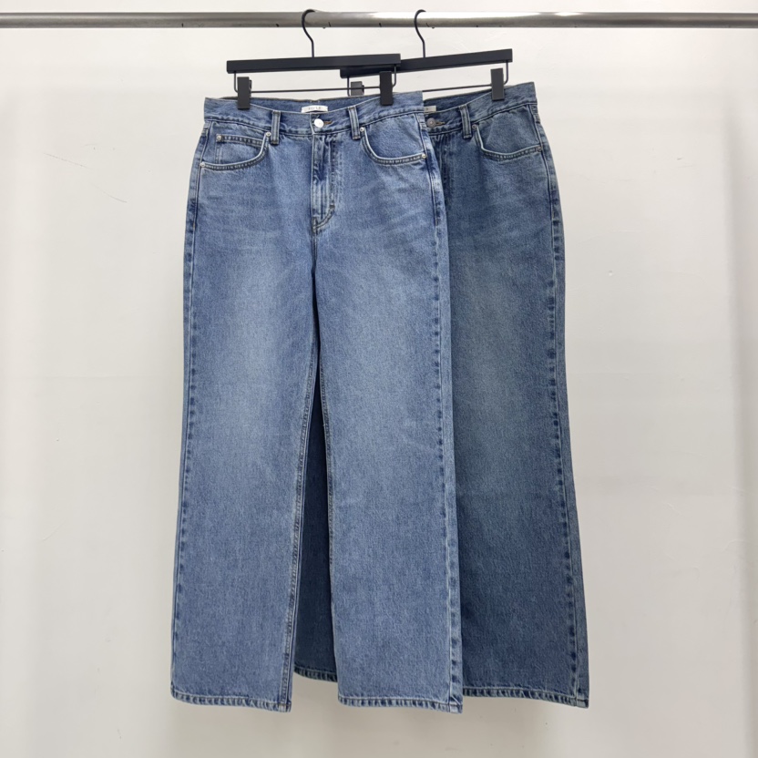 RIVER東大門實拍韓國女裝新品26夏季26春夏牛仔褲直筒牛仔WATER/RIVER牛仔褲