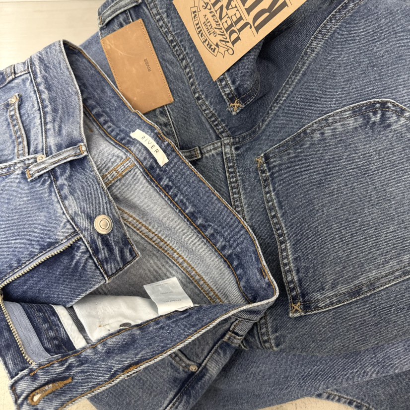RIVER東大門實拍韓國女裝新品26夏季26春夏牛仔褲直筒牛仔WATER/RIVER牛仔褲