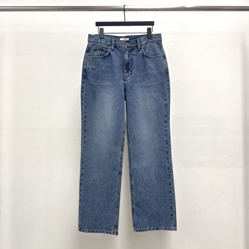 RIVER東大門實拍韓國女裝新品26夏季26春夏牛仔褲直筒牛仔WATER/RIVER牛仔褲圖色1深色