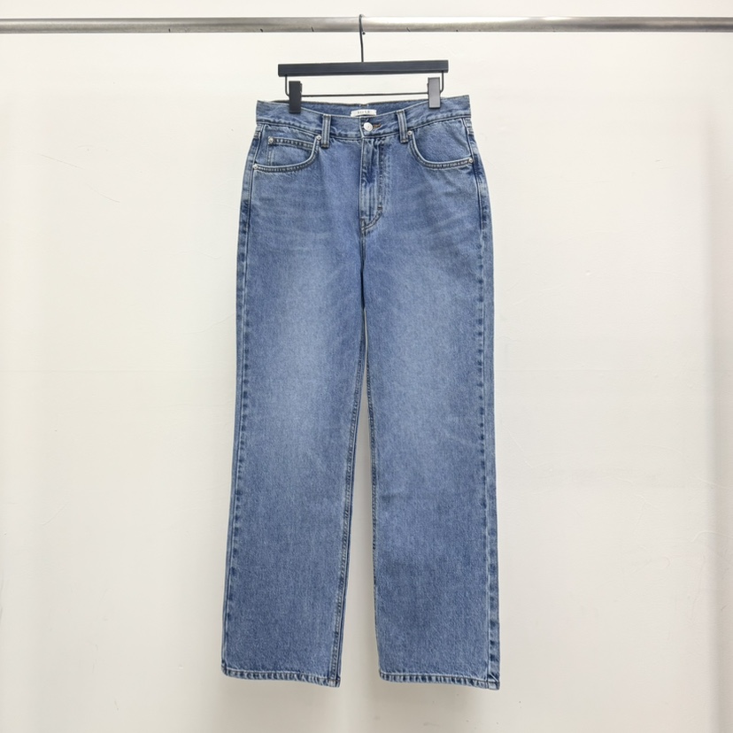 RIVER東大門實拍韓國女裝新品26夏季26春夏牛仔褲直筒牛仔WATER/RIVER牛仔褲圖色2淺色