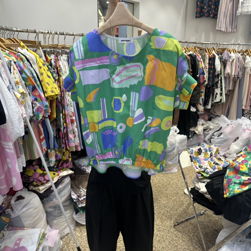 HAPPYBERRY韓國直郵實拍女士新品時尚襯衫蕾絲衫不含項鏈不對稱HAPPYBERRY襯衫/蕾絲衫圖色2