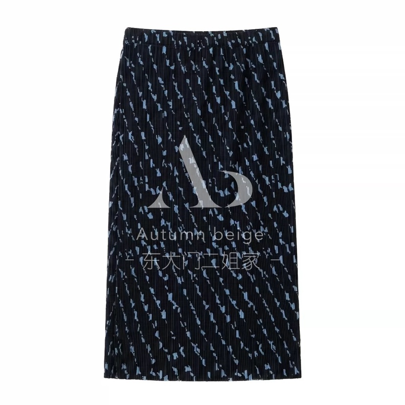AUTUMN BEIGE-Q韓國東大門直郵女士新品熱賣26春夏長裙印花A.b/AUTUMN BEIGE長裙圖色2