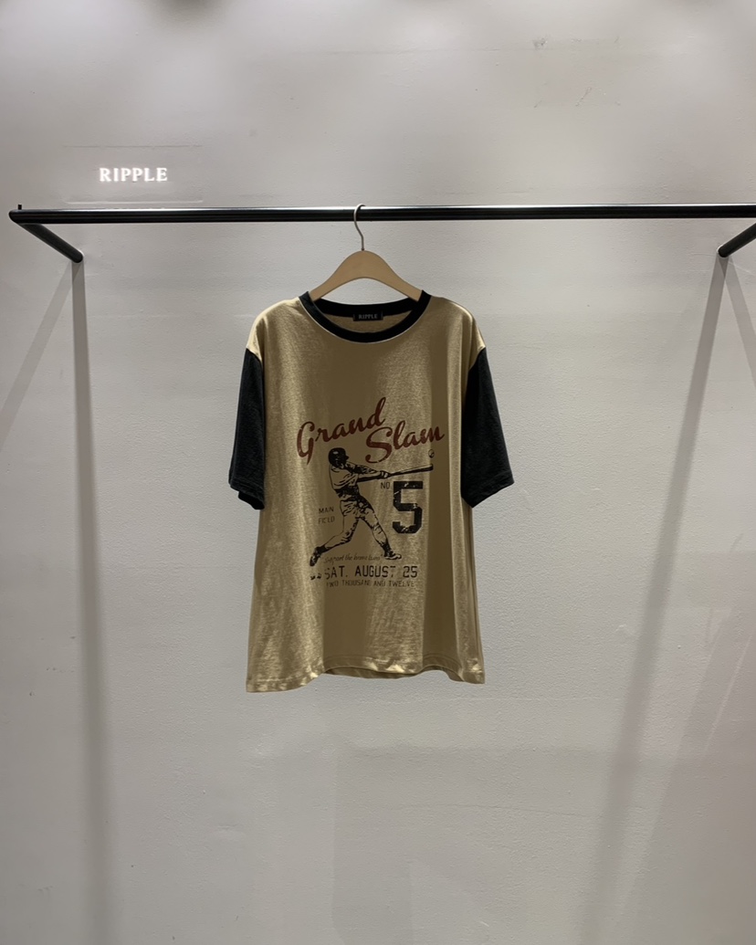 RIPPLE-P東大門實拍韓國女裝新款時尚26夏季26春夏熱賣T恤RIPPLE-PT恤圖色2