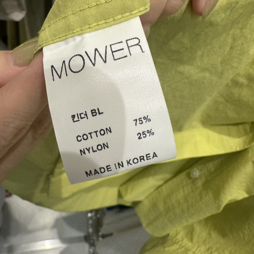 MOWER東大門實拍韓國女裝新款休閑26春夏26夏季襯衫蕾絲衫MOWER襯衫/蕾絲衫
