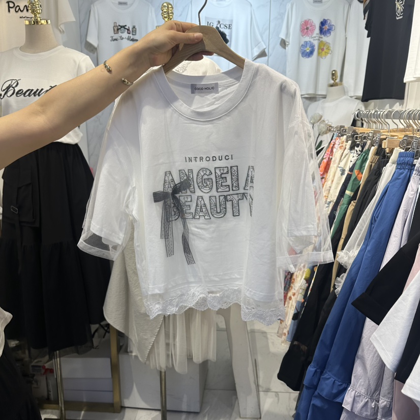 COCO HOLIC東大門實拍韓國女裝新品26春夏職業推薦熱賣T恤COCO HOLICT恤圖色1