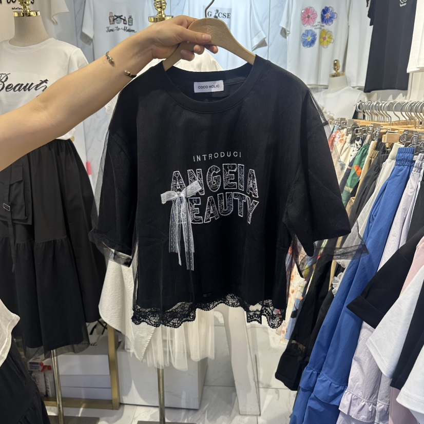 COCO HOLIC東大門實拍韓國女裝新品26春夏職業推薦熱賣T恤COCO HOLICT恤圖色2