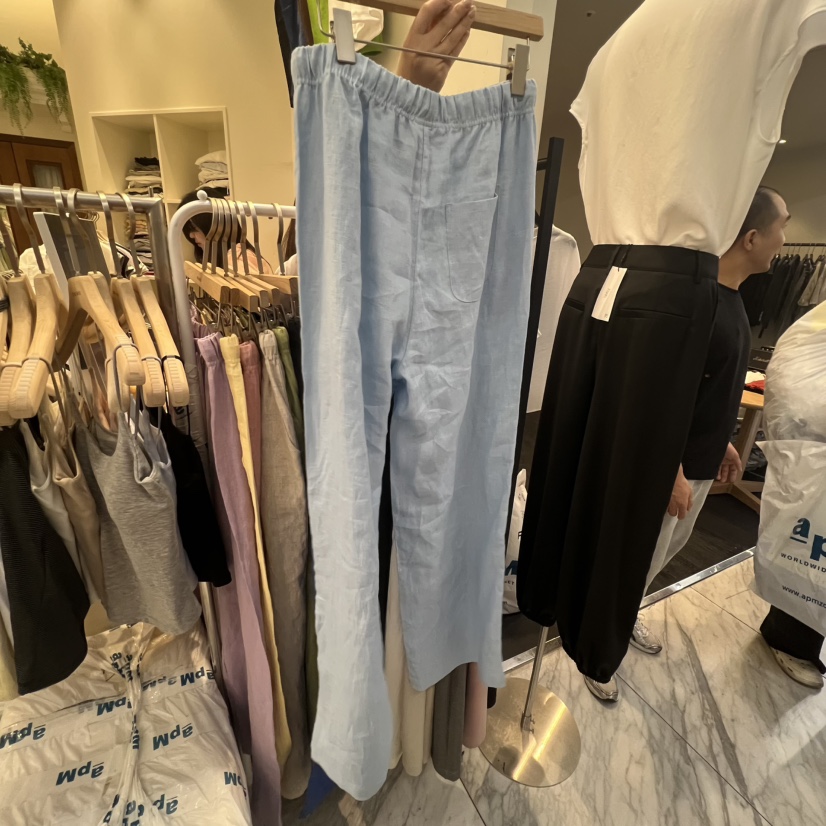 ONE MONE韓國代購女裝新品熱賣人氣時尚職業26夏季休閑褲亞麻ONE MONE休閑褲