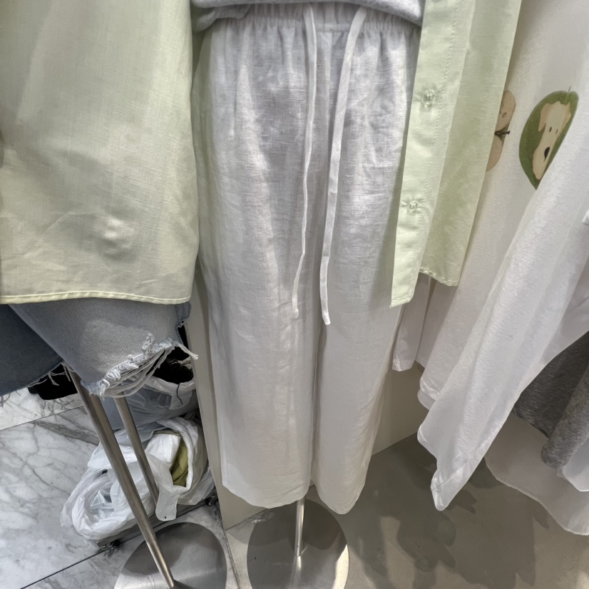 ONE MONE韓國代購女裝新品熱賣人氣時尚職業26夏季休閑褲亞麻ONE MONE休閑褲圖色8