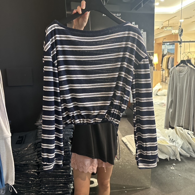 ELF-L韓國代購女裝新品推薦職業時尚26夏季熱賣人氣長袖T恤PROJECT ELF/ELF-L長袖T恤圖色2