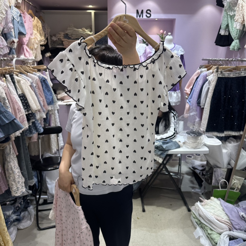 MS韓國東大門直郵女士新款職業26夏季推薦時尚襯衫蕾絲衫MS襯衫/蕾絲衫