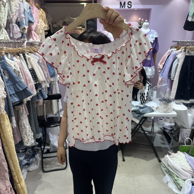 MS韓國東大門直郵女士新款職業26夏季推薦時尚襯衫蕾絲衫MS襯衫/蕾絲衫圖色1