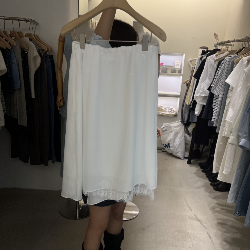 PHILO韓國直郵女裝新品熱賣26夏季人氣休閑半身裙中短裙褶皺PHILO半身裙/中短裙