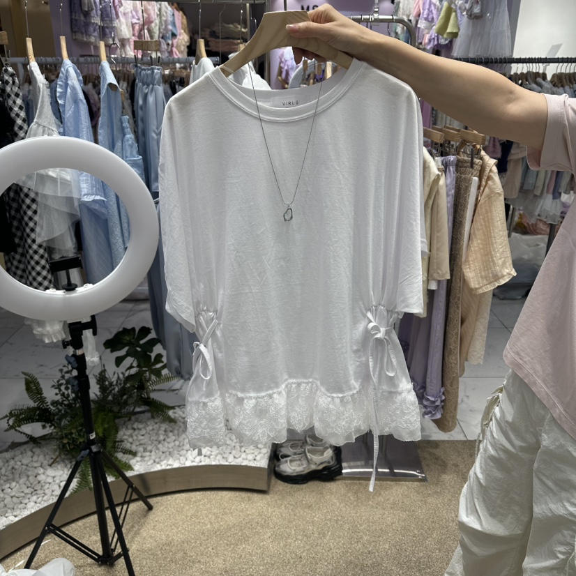 VIRUS韓國東大門代購女士新款休閑熱賣時尚26春夏推薦T恤VIRUST恤圖色2