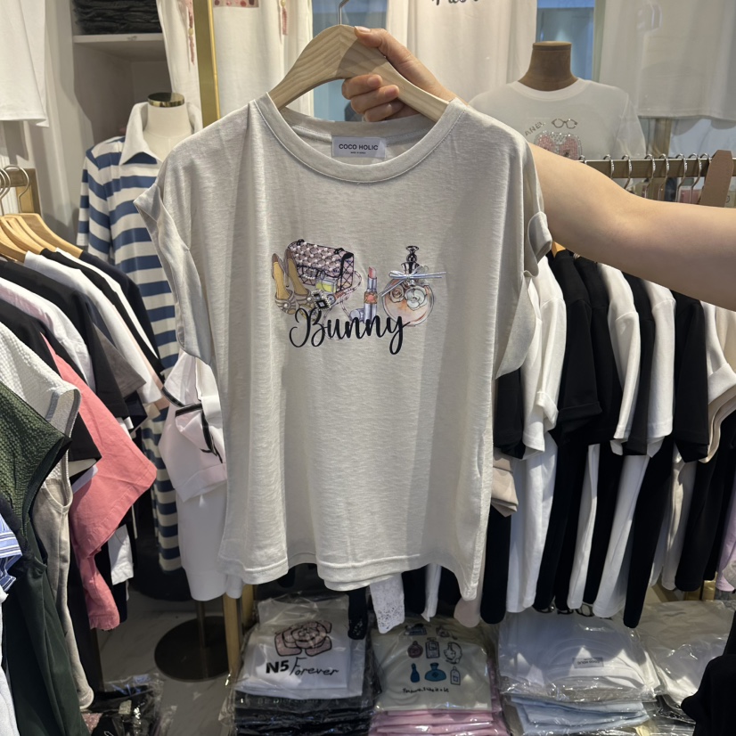 COCO HOLIC東大門實拍韓國女裝新品26春夏26夏季時尚T恤COCO HOLICT恤圖色2