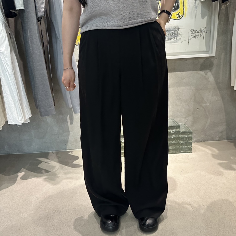 LAMAGIEPIE/LAMAGIE GREY韓國直郵實拍女士新款26春夏休閑褲LAMAGIEPIE/LAMAGIE GREY休閑褲圖色3黑色