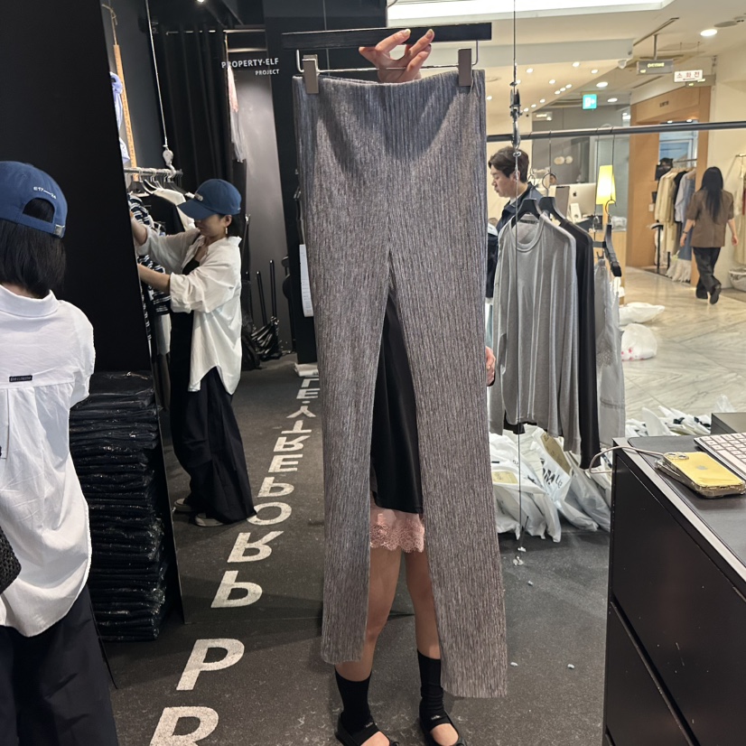 ELF-L韓國東大門代購女裝新品時尚熱賣休閑褲喇叭褲褶裥PROJECT ELF/ELF-L休閑褲圖色3