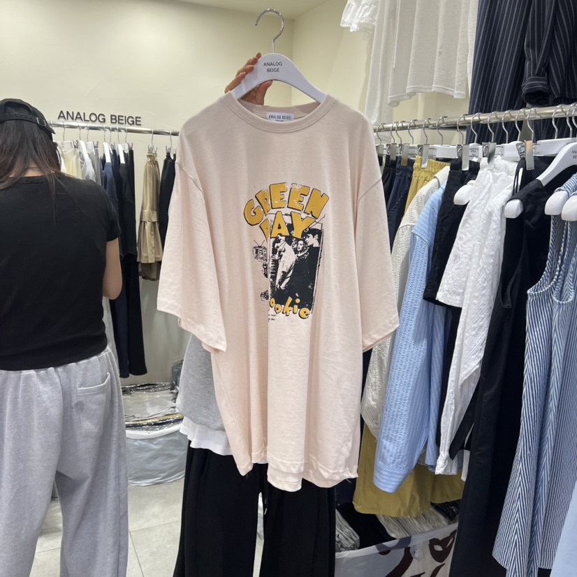 ANGLOG BEIGE韓國東大門直郵女士新品熱賣26夏季T恤印花ANGLOG BEIGET恤圖色2