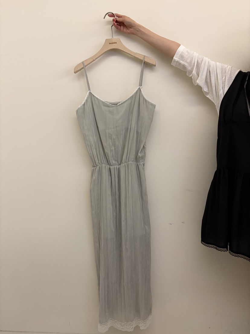 BALANCE韓國代購女裝新品熱賣26春夏人氣26夏季連衣裙流蘇長款BALANCE連衣裙圖色2