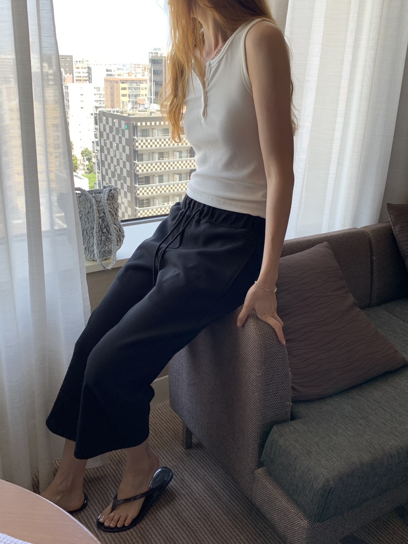 LONG PEAK韓國直郵實拍女裝新品時尚推薦26春夏休閑褲喇叭褲LONG PEAK休閑褲