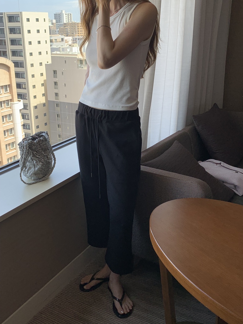 LONG PEAK韓國直郵實拍女裝新品時尚推薦26春夏休閑褲喇叭褲LONG PEAK休閑褲