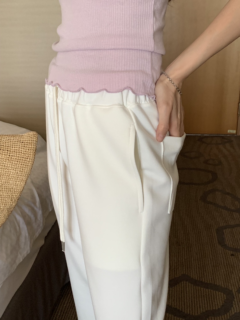 LONG PEAK韓國直郵實拍女裝新品時尚推薦26春夏休閑褲喇叭褲LONG PEAK休閑褲