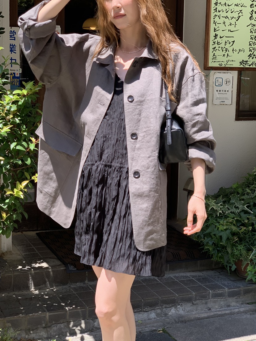 LONG PEAK韓國東大門代購女士新款休閑時尚人氣夾克亞麻LONG PEAK夾克