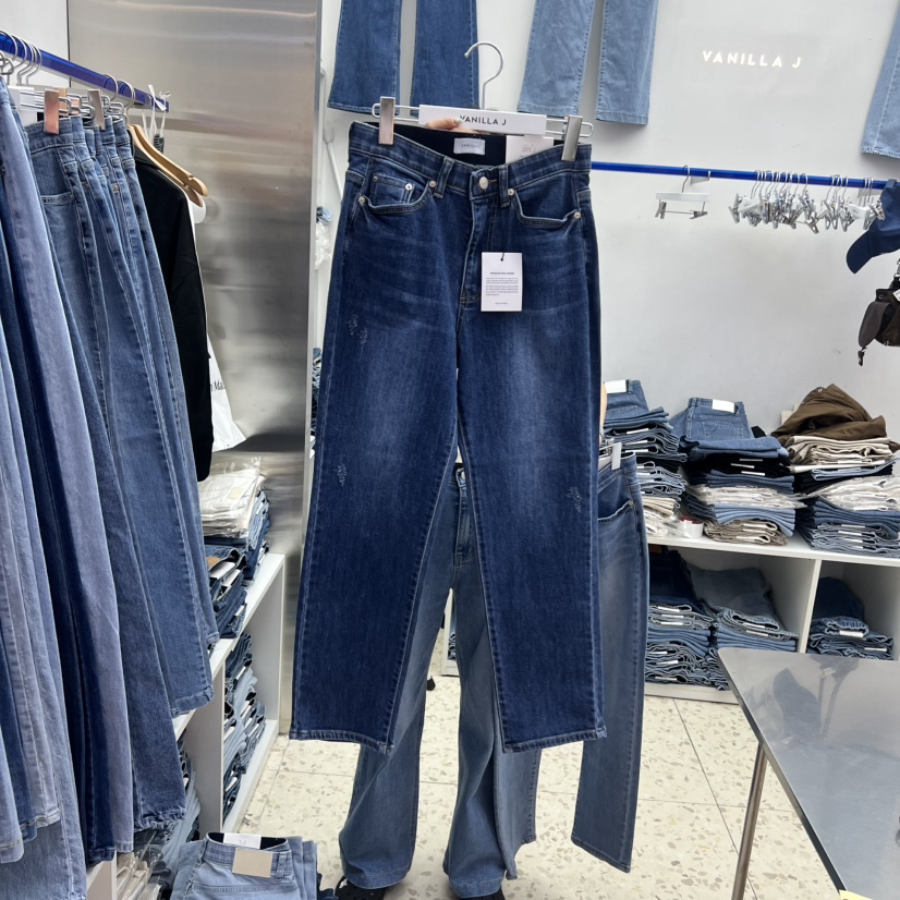 VANILLA J韓國東大門代購女裝新款推薦休閑時尚26春夏牛仔褲VANILLA J牛仔褲圖色2