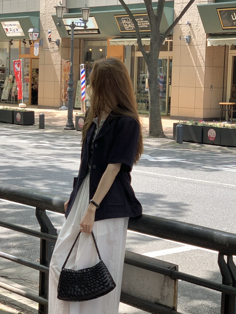 LONG PEAK韓國東大門直郵女裝新款時尚熱賣休閑夾克亞麻LONG PEAK夾克