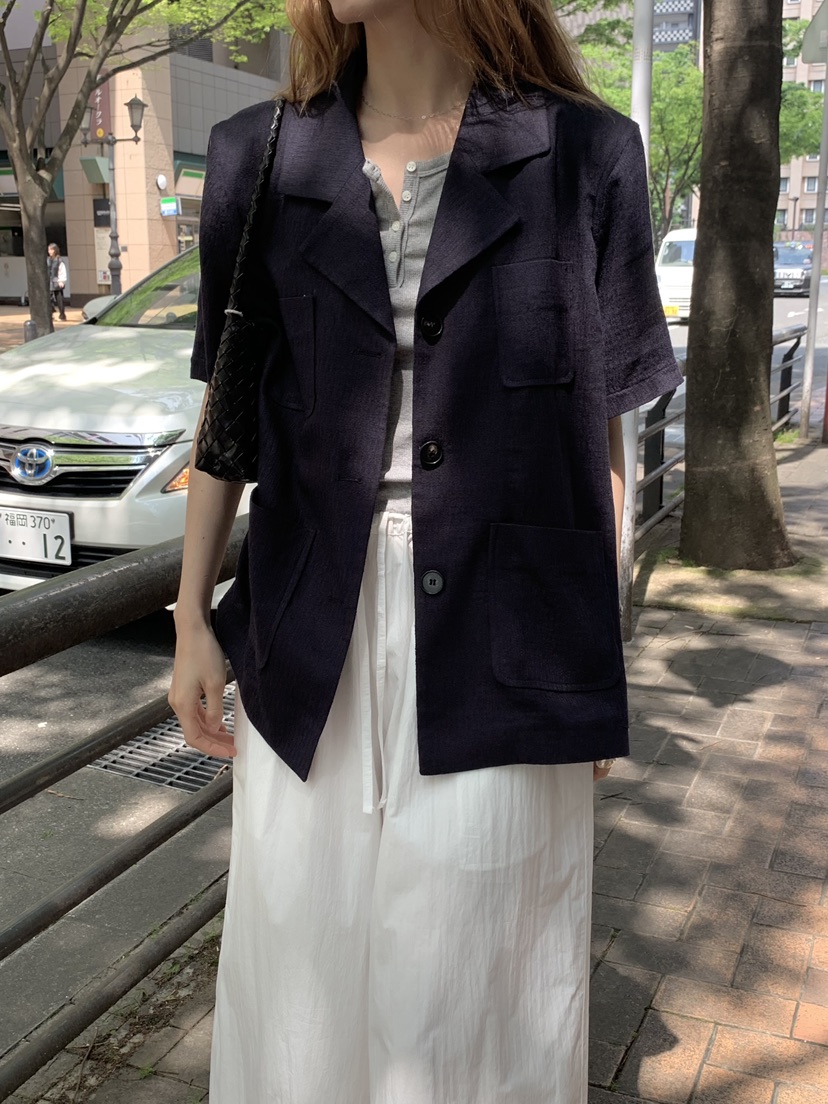 LONG PEAK韓國東大門直郵女裝新款時尚熱賣休閑夾克亞麻LONG PEAK夾克