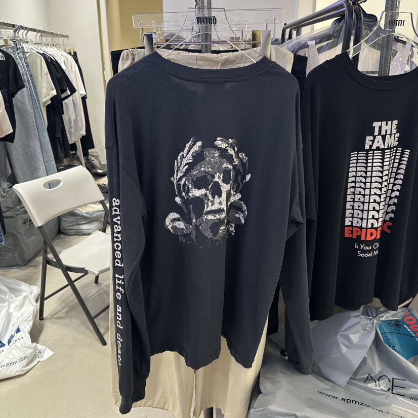 OUTFIT韓國東大門直郵女士新品26夏季推薦時尚職業長袖T恤OUTFIT長袖T恤